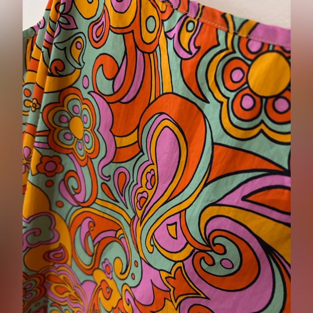 NEVER FULLY DRESSED crisp cotton SUNDRESS vintage inspired print PLUS SIZE maxi - Picture 8 of 9